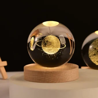 Explore the Cosmos with Our 3D Solar System Crystal Ball 24