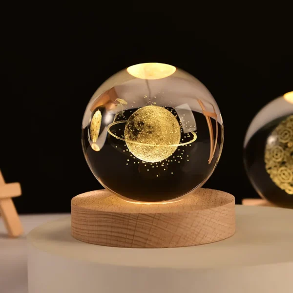 Explore the Cosmos with Our 3D Solar System Crystal Ball 24