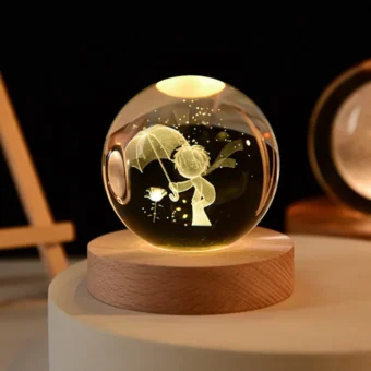 Explore the Cosmos with Our 3D Solar System Crystal Ball 12