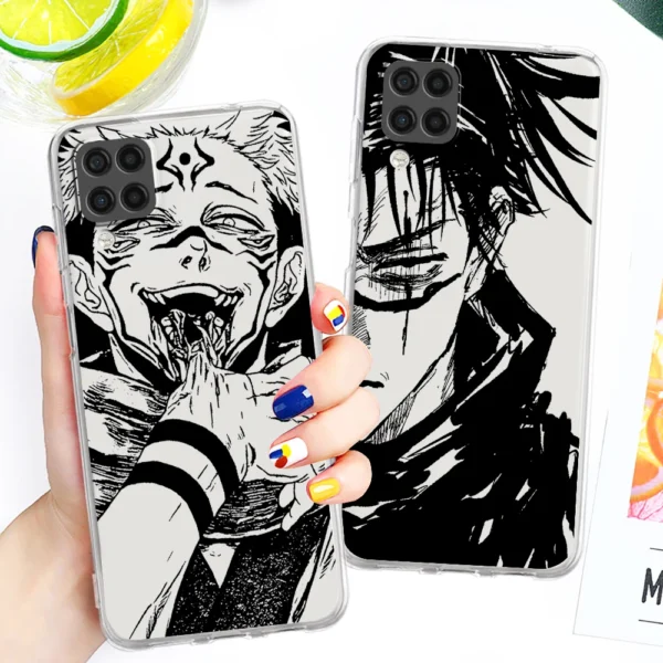 Transparent Phone Case Jujutsu Kaisen For Samsung A73 A72 A71 A53 A52 A51 A42 A33 A32 A23 A22 A21 A13 A04 A03