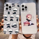 Jujutsu Kaisen Transparent phone case for iPhone 14 11 12 13 15 mini pro XS MAX 8 7 6 6S Plus X