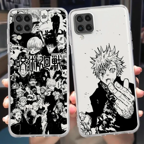 Transparent Phone Case Jujutsu Kaisen For Samsung A73 A72 A71 A53 A52 A51 A42 A33 A32 A23 A22 A21 A13 A04 A03 2