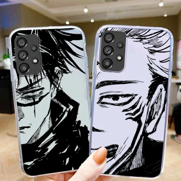 Transparent Phone Case Jujutsu Kaisen For Samsung A73 A72 A71 A53 A52 A51 A42 A33 A32 A23 A22 A21 A13 A04 A03 3