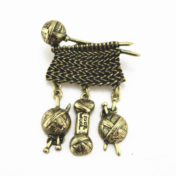 Retro Sweater Fashion Simple Creative Alloy Brooch Accessories - Image 2