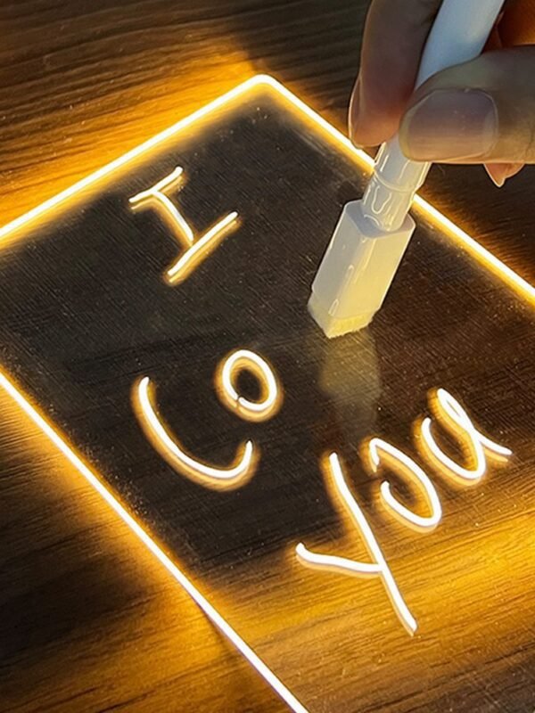 LED Message Board Night Light with Pen