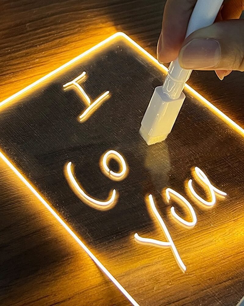 LED Message Board Night Light with Pen