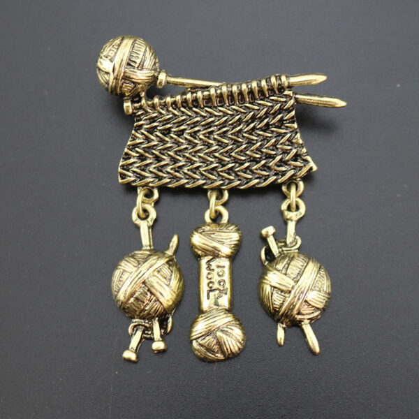 Retro Sweater Fashion Simple Creative Alloy Brooch Accessories - Image 3