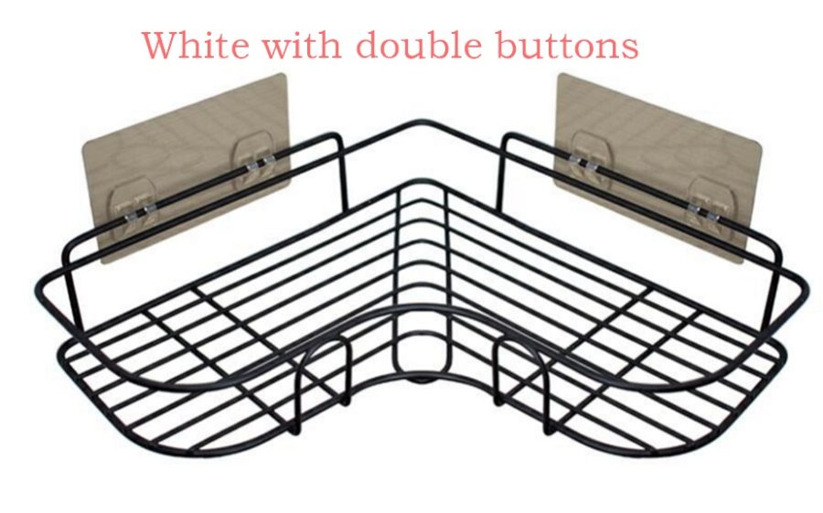 Punch-free Wall Bathroom Storage Rack Kitchen Corner Shelf Household Tripod - Image 6