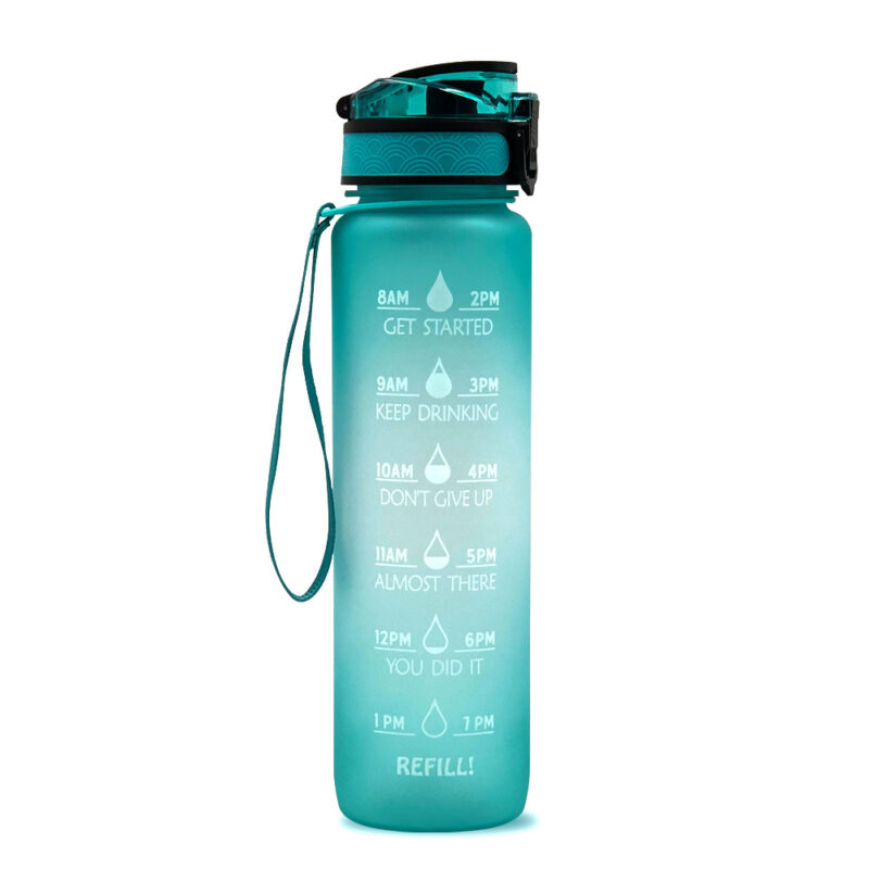 1L Tritan Plastic Water Bottle With Time Marker - Image 6