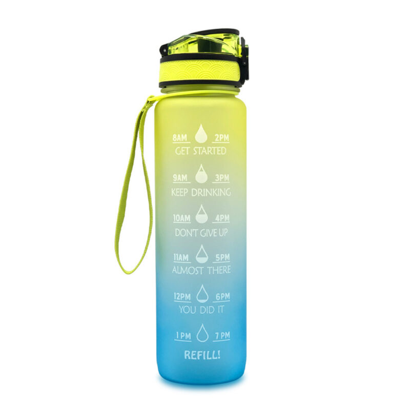 1L Tritan Plastic Water Bottle With Time Marker - Image 8