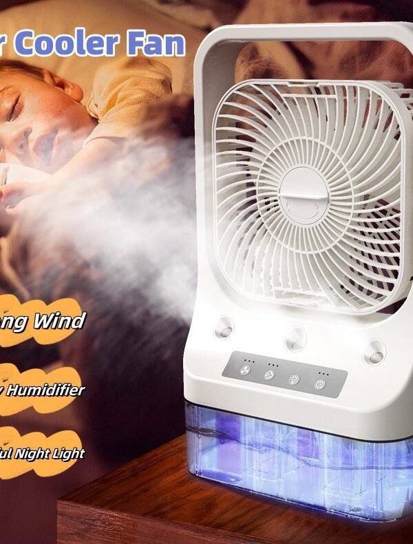 USB Rechargeable Personal Cooling Fan — Adjustable Head