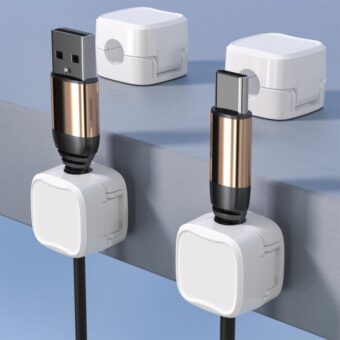 Magnetic Cable Clip Under Desk Cable Management Adjustable Cord Holder Wire Organizer And Cable Management Wire Keeper - Image 6