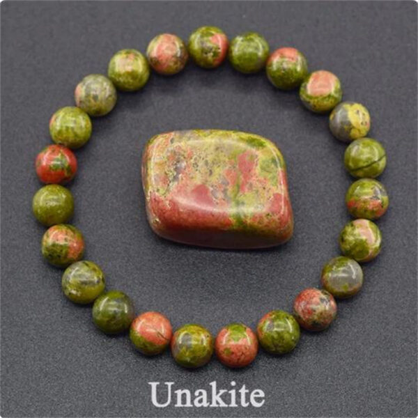 Natural Stone Elastic String Beaded Bracelet Jewelry Stone Tiger Eye Beaded Yoga Bracelets For Men Women - Image 9
