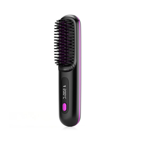 2-in-1 Hair Straightener Brush and Curler - Image 10