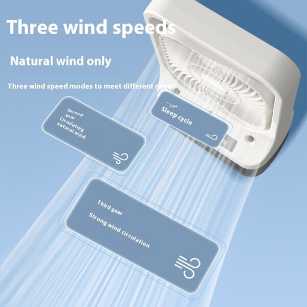 Household Cooling Fan Usb Rechargeable Head Adjustable Air Cooling Water Cooled Air Conditioning Tank Low Noise Air Cooler Fans - Image 5
