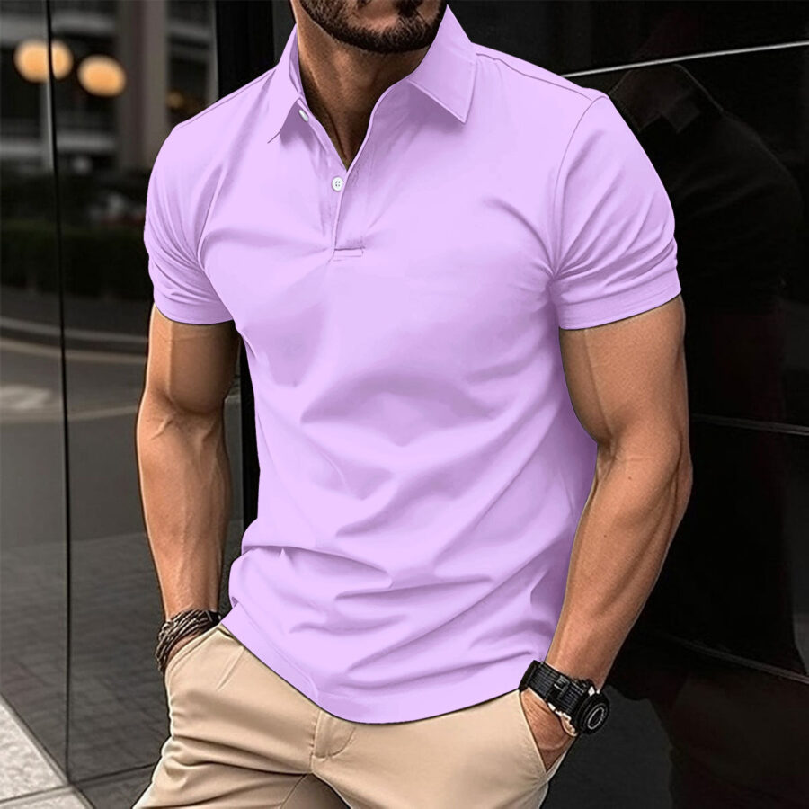 Mens Short Sleeve Polo Shirts - Image 8