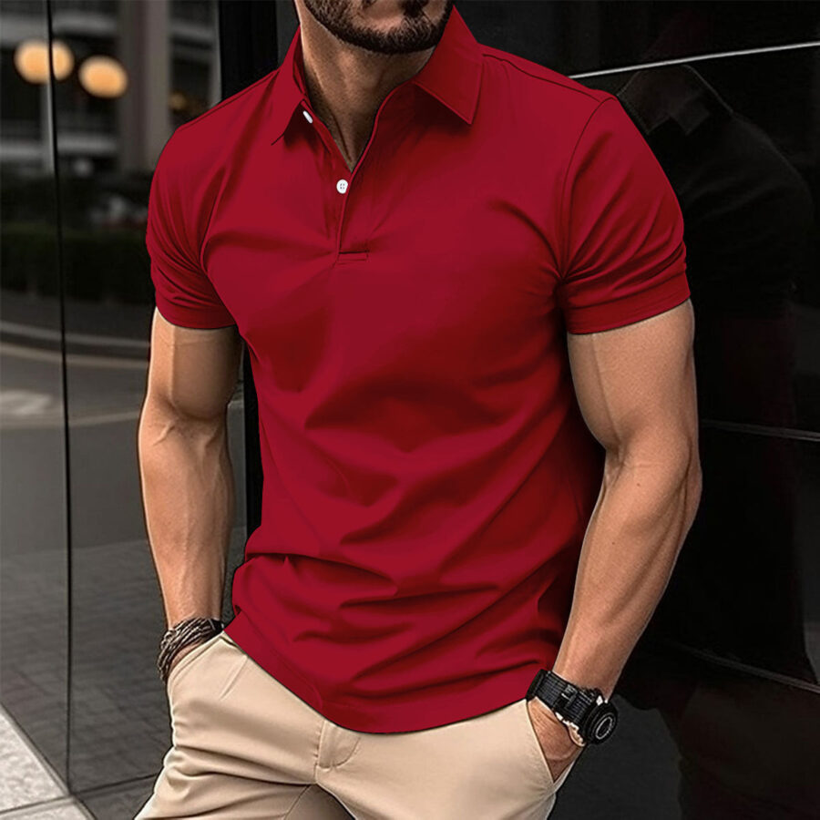 Mens Short Sleeve Polo Shirts - Image 10