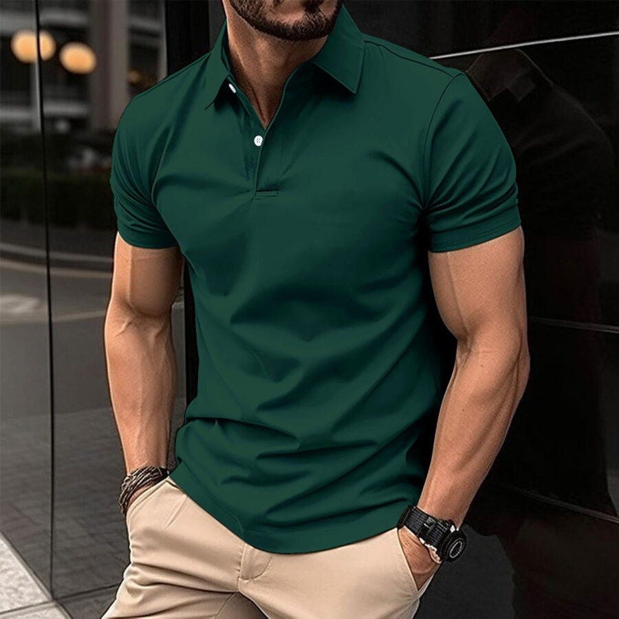 Mens Short Sleeve Polo Shirts - Image 4