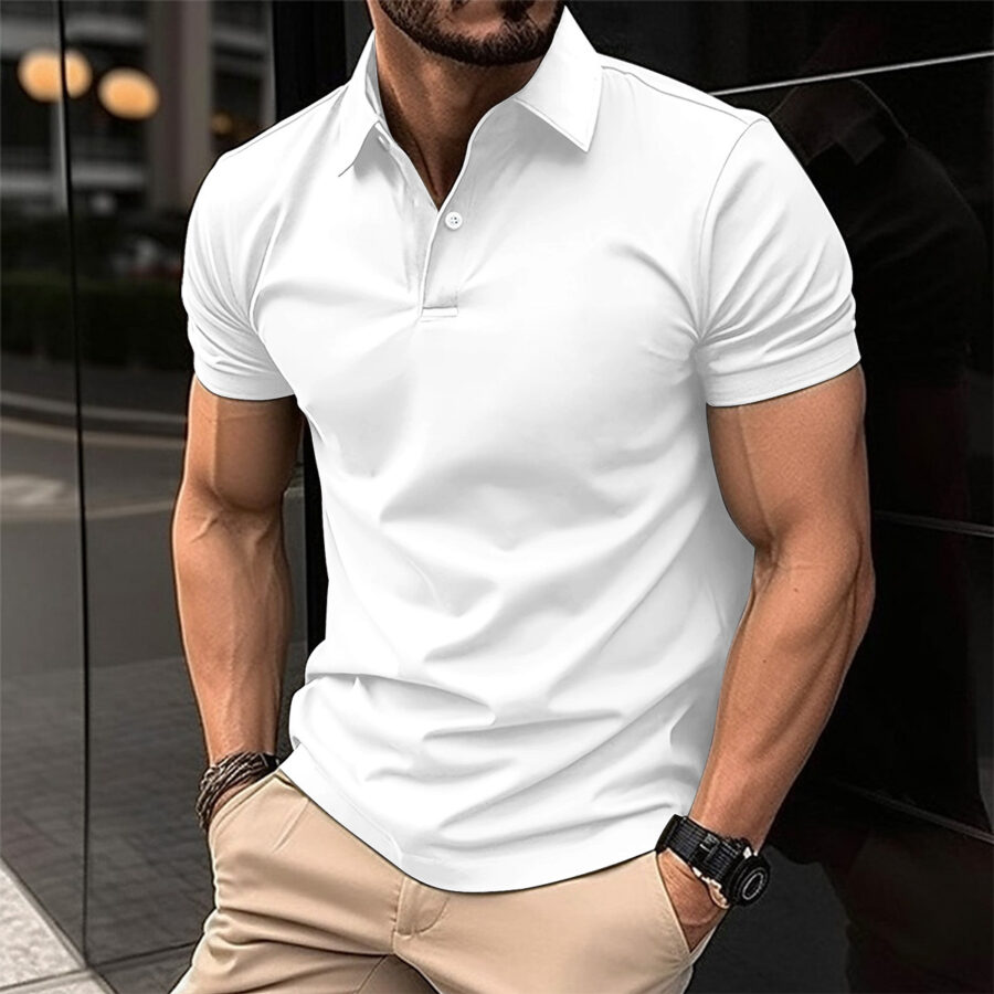 Mens Short Sleeve Polo Shirts - Image 7