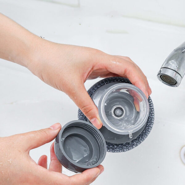 Kitchen Soap Dispensing Palm Brush Cleaner - Image 9
