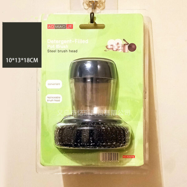 Kitchen Soap Dispensing Palm Brush Cleaner - Image 5