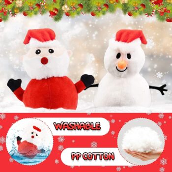 Santa Plush Snowman Plush Toy Reversible Christmas Santa Claus Double Side Stuffed Plushie Soft Doll New Year Birthday Gift for Kids Amazon Platform Banned - Image 5
