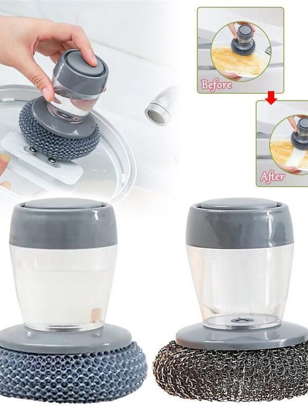 Soap-Dispensing Dish Brush