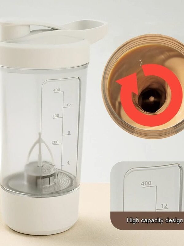 Electric Protein Shaker Bottle — Rechargeable Mixer Cup