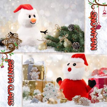 Santa Plush Snowman Plush Toy Reversible Christmas Santa Claus Double Side Stuffed Plushie Soft Doll New Year Birthday Gift for Kids Amazon Platform Banned - Image 6