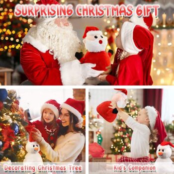 Santa Plush Snowman Plush Toy Reversible Christmas Santa Claus Double Side Stuffed Plushie Soft Doll New Year Birthday Gift for Kids Amazon Platform Banned - Image 4