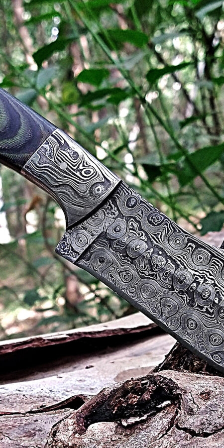 damascus knife fixed blade