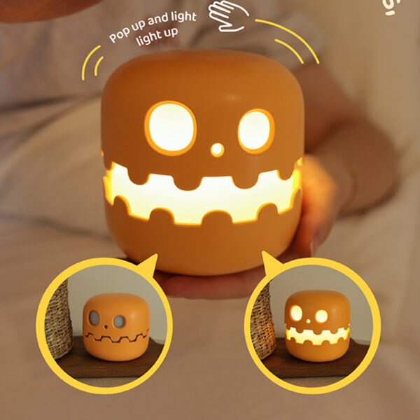 Pumpkin Lamp Bedside Halloween Decoration - Image 2