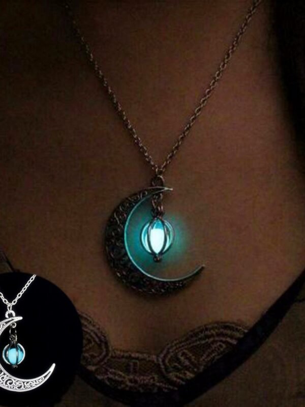 glowing moon necklace