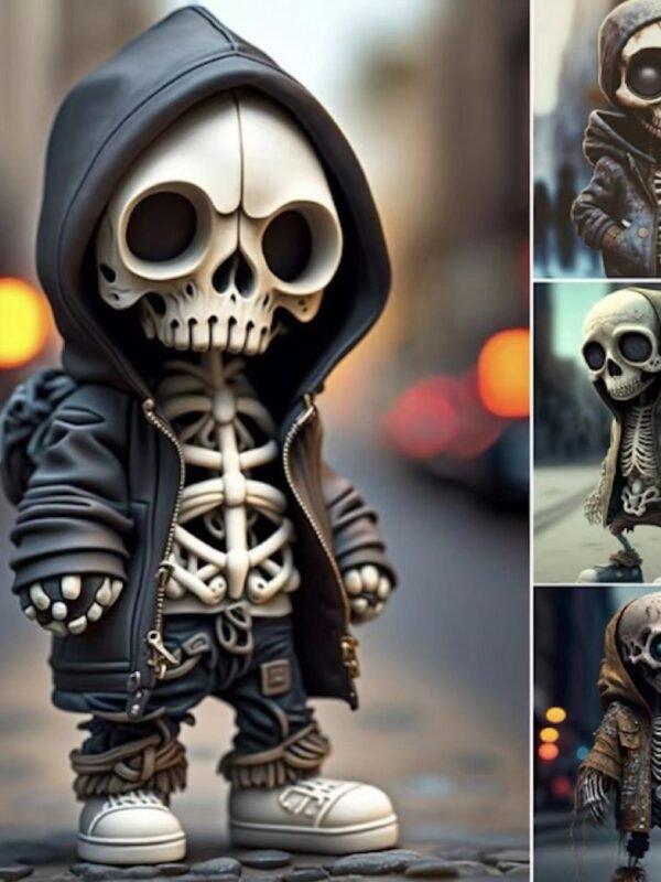 Halloween skeleton figurines