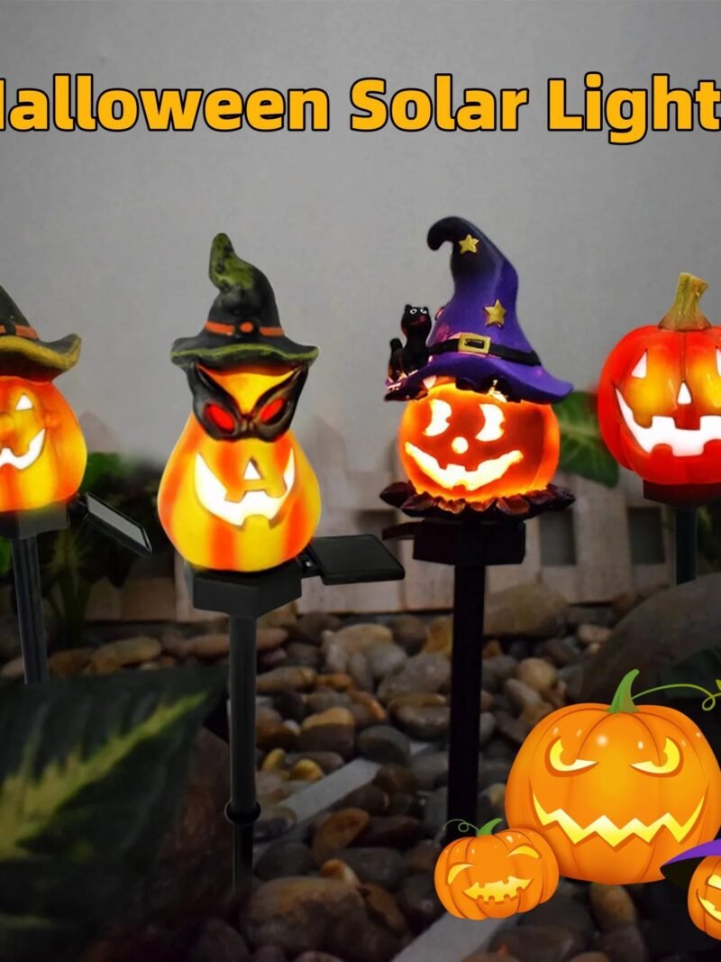 solar pumpkin lantern