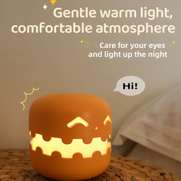 Pumpkin Lamp Bedside Halloween Decoration - Image 4