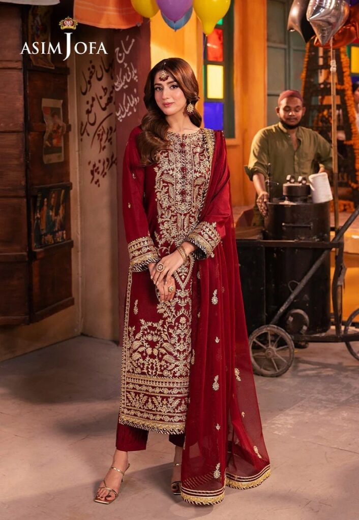 Asim Jofa Collection Pakistani Dress | Party Wear Wedding Dress | Gift For Her | Indian Design Punjabi Suit