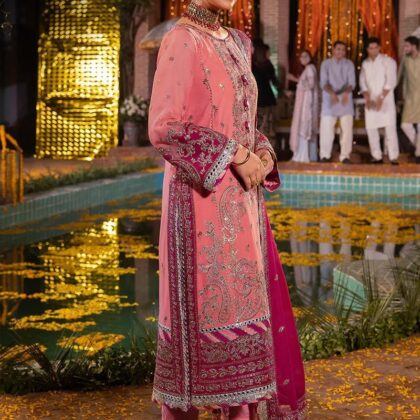 Original Asim Jofa Collection Pink Suit Dress | Pakistani Party Wear, Indian Wedding Outfit & Gift For Her