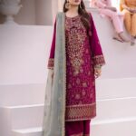 Asim Jofa Dhanak Rang Magenta Dress | Pakistani Salwar Kameez, Party Wear Punjabi Suit, Wedding Indian Dress