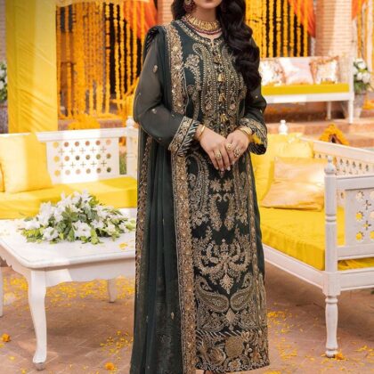 Asim Jofa Collection Embroidered Paper Cotton Salwar Kameez | Pakistani Designer Wedding & Party Dress
