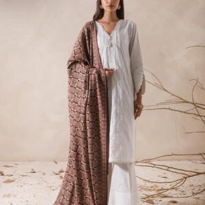 Asim Jofa Paisley Pattern Jacquard Winter Shawl For Women, Pakistani Winter Shawl