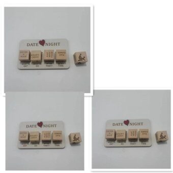 Wooden Couples Date Night Dice | Romantic Game for Couples | Fun Date Night Ideas & Action Decision Dice for Memorable Evenings - Image 4