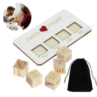 Wooden Couples Date Night Dice | Romantic Game for Couples | Fun Date Night Ideas & Action Decision Dice for Memorable Evenings - Image 6