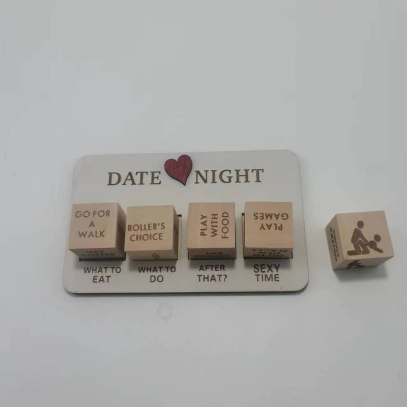 Wooden Couples Date Night Dice | Romantic Game for Couples | Fun Date Night Ideas & Action Decision Dice for Memorable Evenings - Image 7
