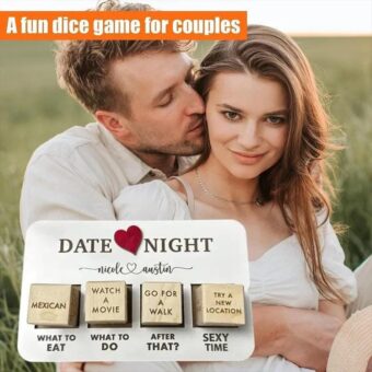 Wooden Couples Date Night Dice | Romantic Game for Couples | Fun Date Night Ideas & Action Decision Dice for Memorable Evenings - Image 8