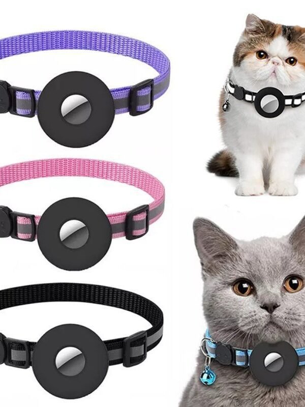 Waterproof Reflective AirTag Pet Collar Holder