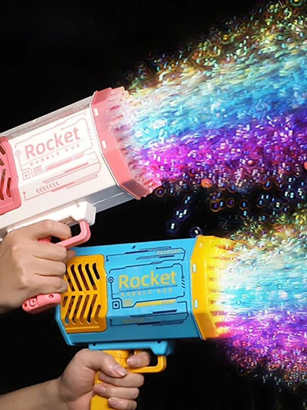 Bubble Gun with Flashing Lights