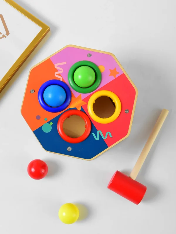 Wooden Pounding Bench Hammer Toy for Toddlers