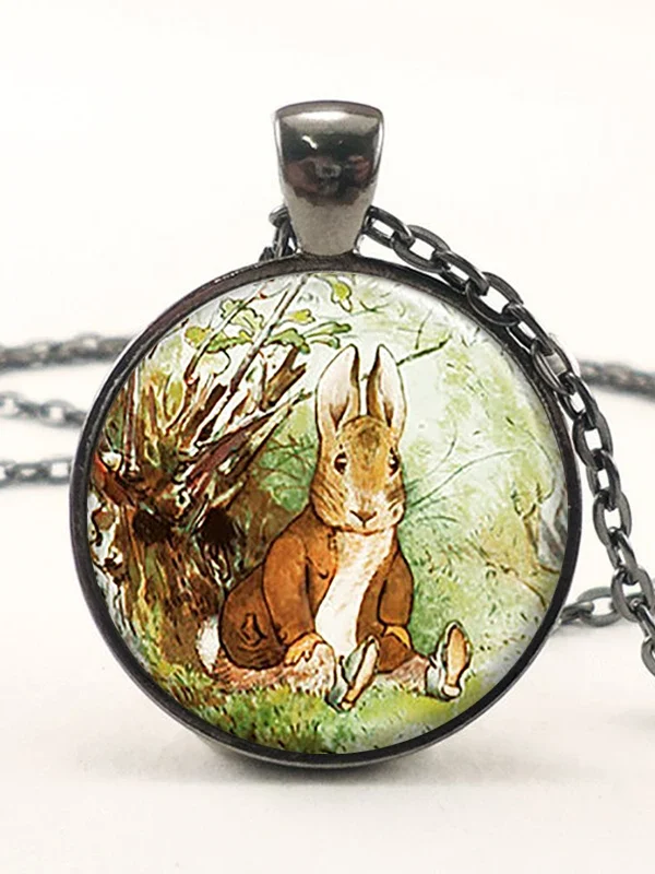Bunny Charm Pendant Necklace — Storybook-Style Jewelry
