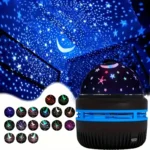 Rotating Starry Night Light for Kids — 360° Projector